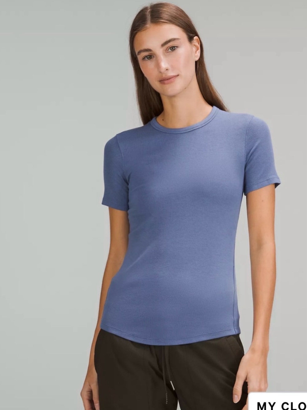 Lululemon women hold tight short sleeve size 6 water drop